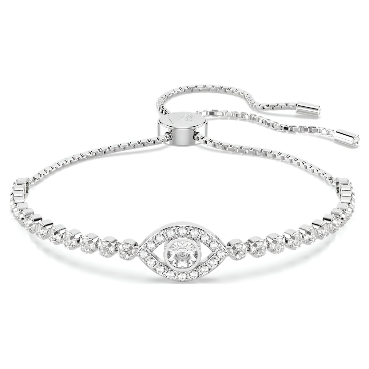 Swar*vski -Matrix bracelet Evil eye, White, Rhodium plated-5632062