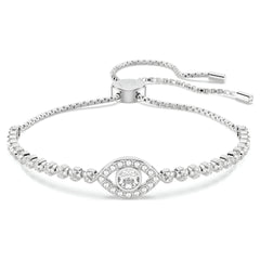 Swar*vski -Matrix bracelet Evil eye, White, Rhodium plated-5632062