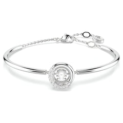 Swar*vski -Dextera bangle Round cut, White, Rhodium plated-5733399