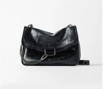 Rocker Soft Crossbody Bag in Black | حقيبة روكر كروس بودي سوداء