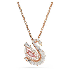 Swar*vski -Swan pendant Mixed cuts, Swan, pink-5732414