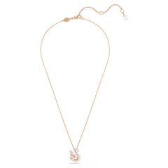 Swar*vski -Swan pendant Mixed cuts, Swan, pink-5732414