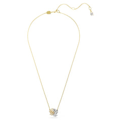 Swar*vski -Swan pendant Swan, White, Gold-tone plated-5714934