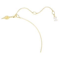 Swar*vski -Swan pendant Swan, White, Gold-tone plated-5714934