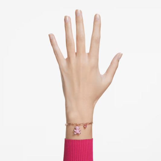 Swar*vski -Teddy bracelet Bear, Pink, Rose gold-tone plated-5642978