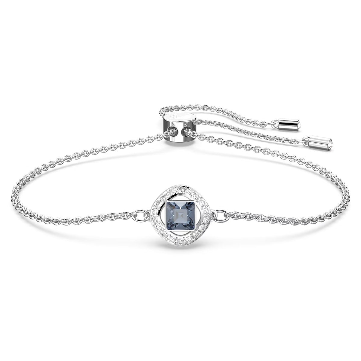 Swar*vski -Una Angelic bracelet Mixed cuts, Blue, Rhodium plated-5662141-Delivery After 10th Mahram