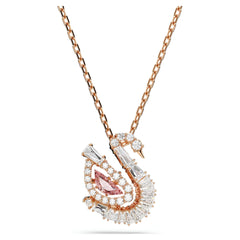 Swar*vski -Swan pendant Mixed cuts, Swan, pink-5732414