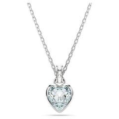 Swar*vski -Imber pendant Heart cut, Heart, Blue, Rhodium plated-5711346