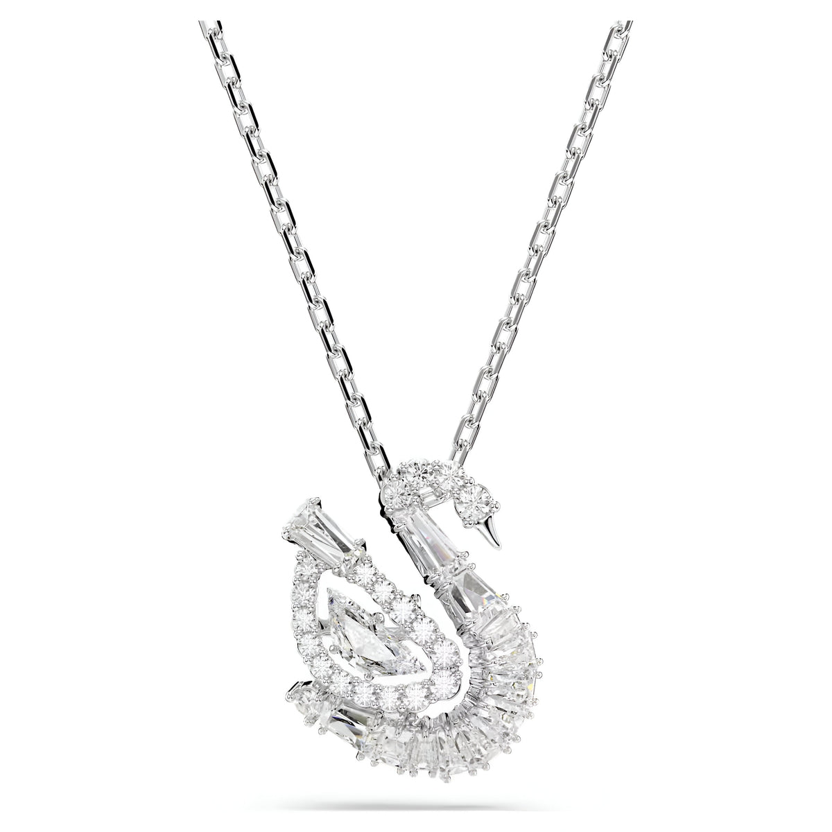 Swar*vski -Swan pendant Mixed cuts, Swan, white-5732412