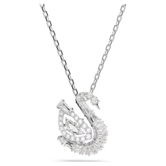 Swar*vski -Swan pendant Mixed cuts, Swan, white-5732412